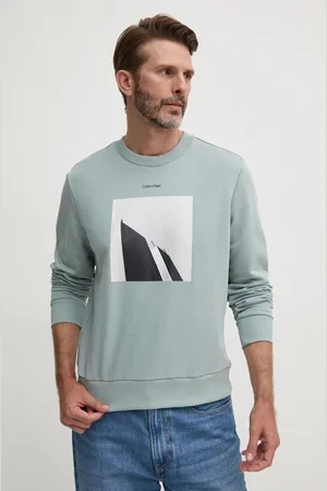Calvin Klein Bavlněná mikina pánská, barva, s potiskem, K10K113563