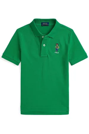 Ralph Lauren Dětská bavlněná polokošile barva, 322952585001