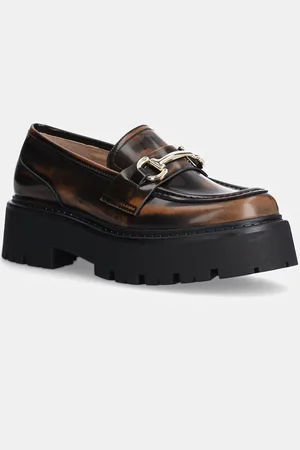 Steve Madden Kožené mokasíny Occupy dámské, barva, na platformě, SM11003276