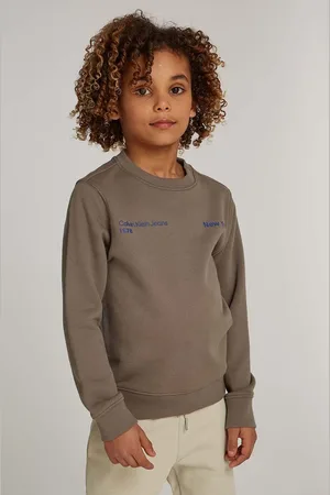 Calvin Klein Dětská bavlněná mikina barva, s potiskem, IB0IB02212