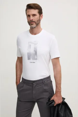 Calvin Klein Bavlněné tričko barva, s potiskem, K10K113588