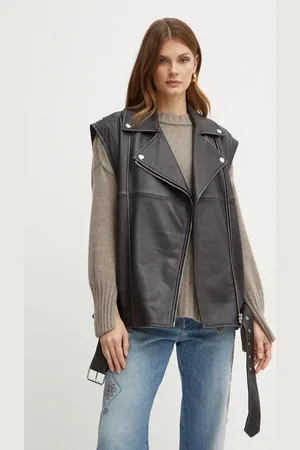 Max Mara Kožená vesta barva, 2425446012600