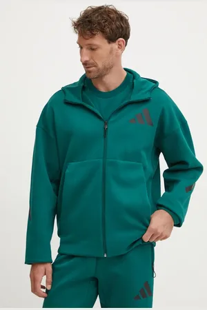 adidas Mikina Z.N.E. pánská, barva, s kapucí, s potiskem, JF6539