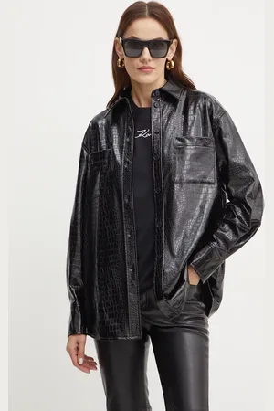 Karl Lagerfeld Košile dámská, barva, regular, s klasickým límcem, 246W1613