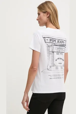 Pepe Jeans Bavlněné tričko GENEVIVE barva, PL505974