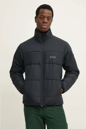 HUGO BOSS Bunda pánská, tmavomodrá barva, přechodná, 50522668