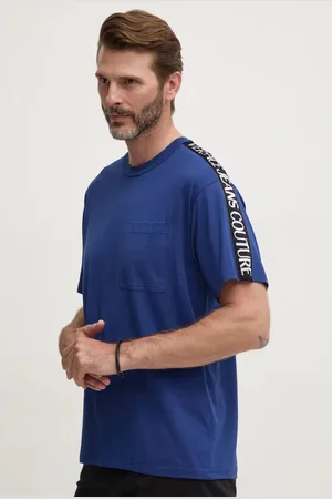 VERSACE Bavlněné tričko barva, s aplikací, 77GAHC02 CJ01C