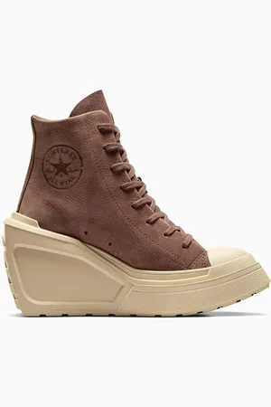 Converse Kožené kecky Chuck 70 De Luxe Wedge dámské, barva, A08247C
