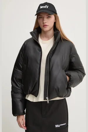 Moose Knuckles Kožená péřová bunda barva, M34LL317