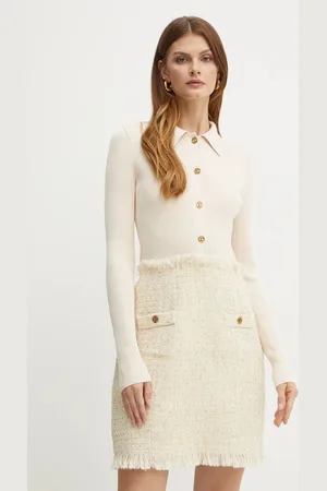 Twin-Set Šaty z vlněné směsi barva, mini, 242TP3670