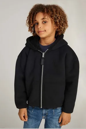Calvin Klein Dětská mikina barva, s kapucí, hladká, IB0IB02211