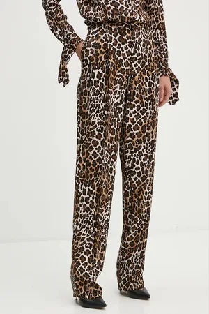 Elisabetta Franchi Kalhoty dámské, barva, jednoduché, high waist, PA05547E2