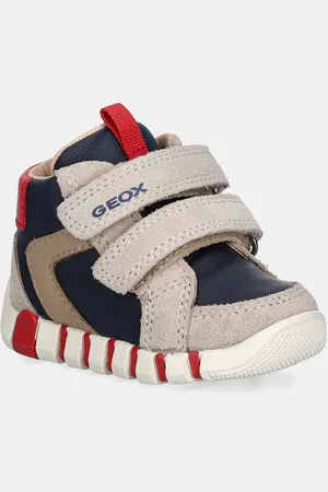 Geox Dětské kožené sneakers boty IUPIDOO barva, B4655B.022BC