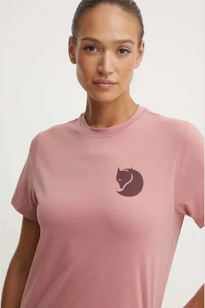 Fjällräven Tričko Fox Boxy Logo barva, F87153
