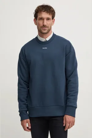 Calvin Klein Mikina pánská, modrá barva, hladká, K10K112870