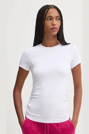 Juicy Couture Tričko DOT RUCHED TEE barva, JCWCT24311