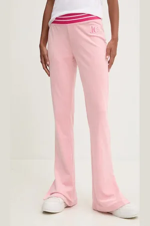 Juicy Couture Velurové teplákové kalhoty KURT TRACK PANT barva, s aplikací, JCSBJ224418