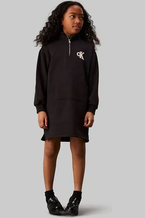 Calvin Klein Dívčí šaty barva, mini, oversize, IG0IG02670