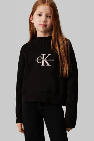 Calvin Klein Dětský bavlněný svetr barva, hřejivý, IG0IG02654