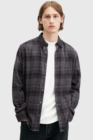 AllSaints Bavlněná košile SONIK LS SHIRT barva, relaxed, s klasickým límcem, M037SB