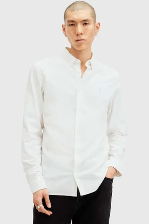 AllSaints Bavlněná košile LOVELL LS SHIRT barva, slim, s klasickým límcem, M152SB