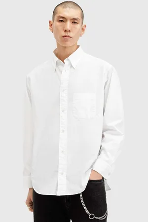 AllSaints Bavlněná košile SUTTA LS SHIRT barva, relaxed, s klasickým límcem, M097SB