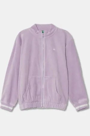 Benetton Dětská mikina barva, hladká, 3UK0G5036