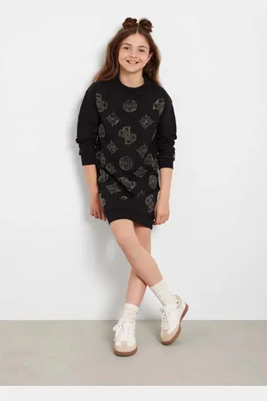 Guess Dívčí šaty barva, mini, oversize, J4YK19 KA6V4