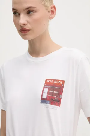 Pepe Jeans Bavlněné tričko GWENDOLYN barva, PL505976