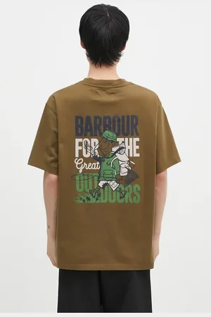 Barbour Bavlněné tričko Leonard OS Graphic barva, s potiskem, MTS1353