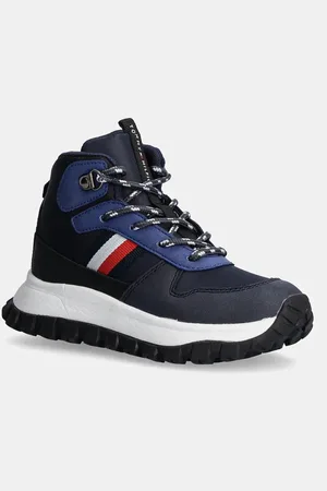 Tommy Hilfiger Zimní boty tmavomodrá barva, T3B9-33680