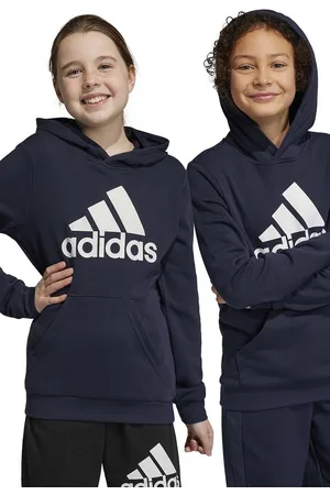 adidas Dětská mikina U BL s kapucí, s potiskem