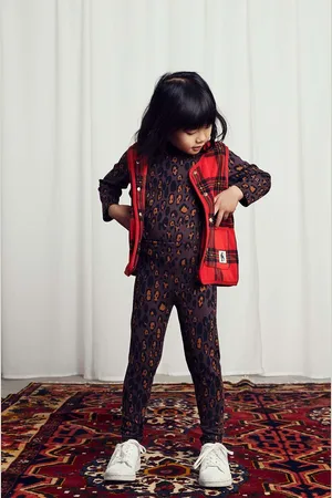 Mini Rodini Dětské tričko s dlouhým rukávem Leopard barva, 2472014116