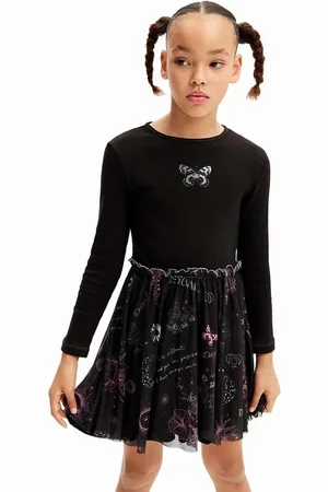 Desigual Dívčí šaty barva, mini, 24WGVK16