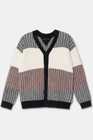 Tommy Hilfiger Dětský kardigan s příměsí vlny tmavomodrá barva, KB0KB09395