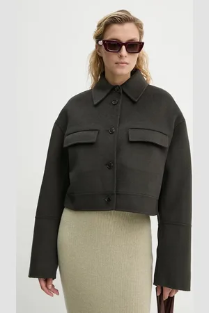 Nanushka Vlněná bunda NEVELLE barva, přechodná, oversize, NW24PFSG27197