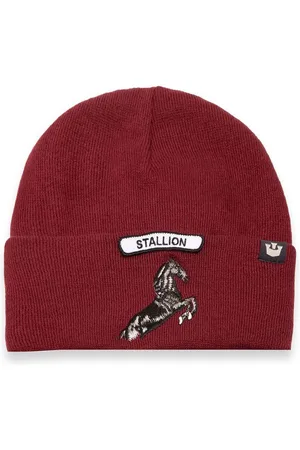 Goorin Bros. Vlněná čepice Soft Rock Stallion vínová barva, 107-1801