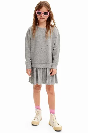 Desigual Dětské bavlněné šaty barva, mini, 24WGVK01