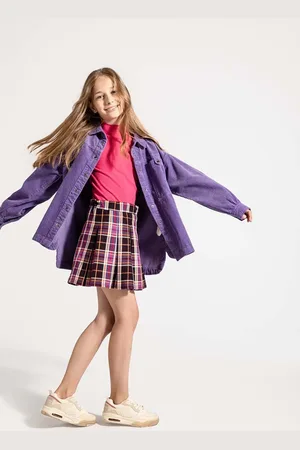 COCCODRILLO Dětská sukně barva, mini, áčková, ACADEMY GIRL JUNIOR