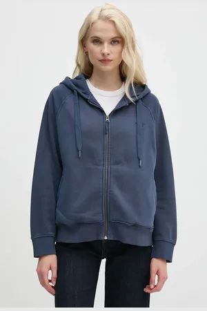 Pepe Jeans Mikina FELICITY ZIPPER dámská, barva, s kapucí, hladká, PL581463