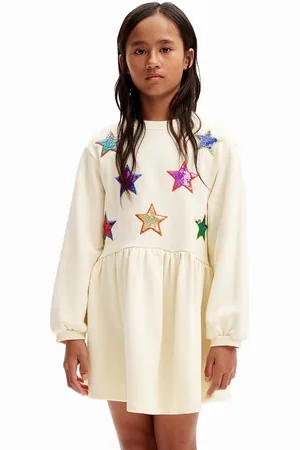 Desigual Dětské bavlněné šaty barva, mini, 24WGVK18