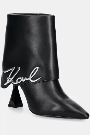 Karl Lagerfeld Nízké kozačky DEBUT II dámské, barva, na podpatku, KL32044A