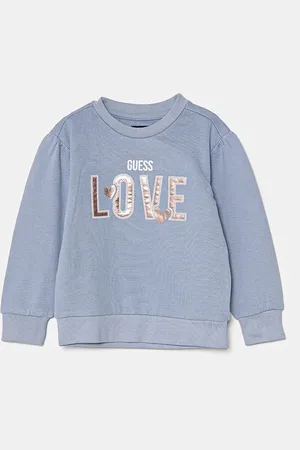 Guess Dětská bavlněná mikina barva, s aplikací, K4BQ03 KAX73