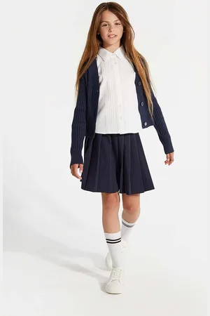 COCCODRILLO Dětská sukně tmavomodrá barva, mini, BACK TO SCHOOL GIRL