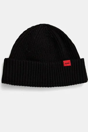 HUGO BOSS Vlněná čepice barva, z tenké pleteniny, 50524558