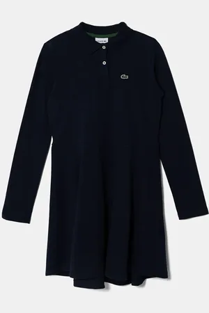 Lacoste Dívčí šaty tmavomodrá barva, mini