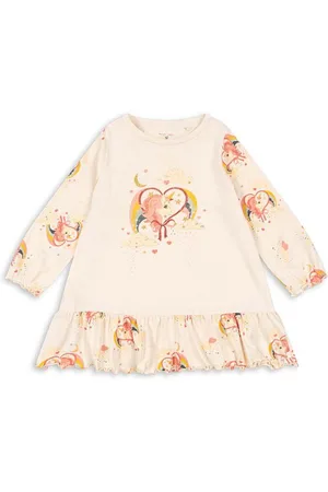 Konges Sløjd Dětské bavlněné šaty GIO DRESS GOTS barva, mini, KS101527
