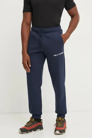 Helly Hansen Tepláky Cotton Fleece tmavomodrá barva, hladké, 54163