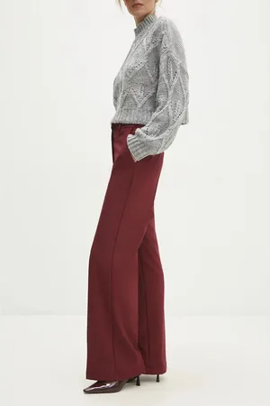 ANSWEAR Kalhoty dámské, barva, zvony, high waist