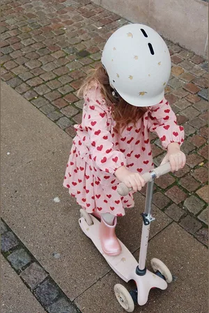 Konges Sløjd Dětská bavlněná halenka COCO FRILL SHIRT GOTS barva, vzorovaná, KS101462